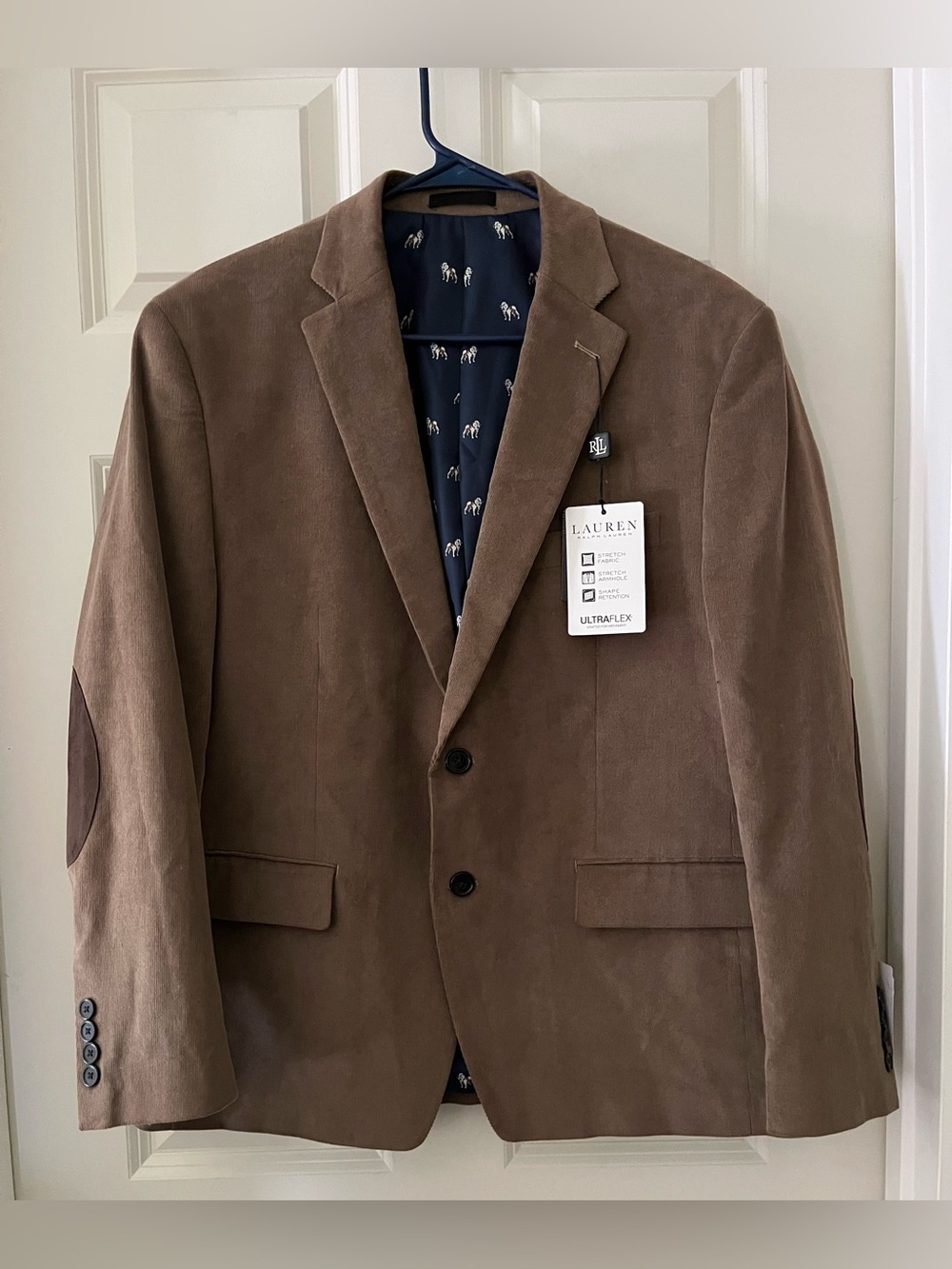 NWT Lauren Ralph Lauren Men's Ledger Classic Fit Corduroy Sport Coat Blazer 42S